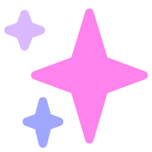 Bisexual pride pixel sparkle graphic